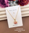 2 AD Diamond Designer Chain Pendant Set Wholesale Shop In Surat
